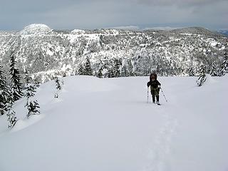 Yana on the last stretch of road