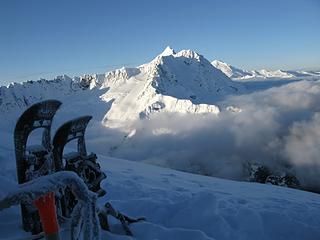 Snowshoes, Shuksan, and Baker