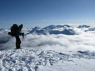 Carla gets ready to leave the summit