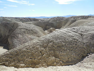 View of badlands