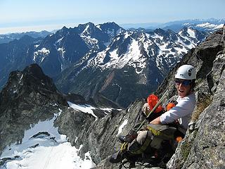 Dicey at one of the widest rest spots along the way