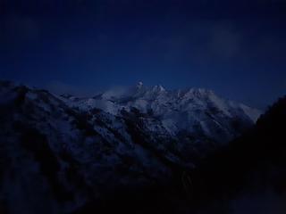 Cashmere in the early morning alpenglow