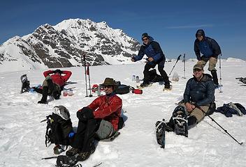 Lounging on the summit