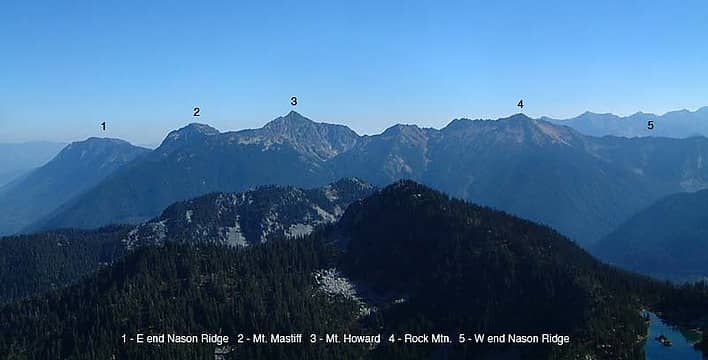 Nason Ridge as seen from Mt. Labyrinth 9.28.03.