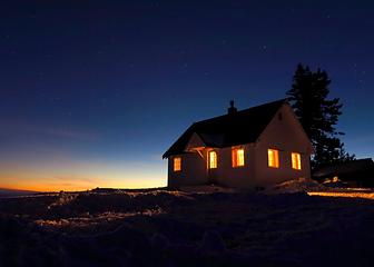 Nightfall at Wenatchee Guard Station