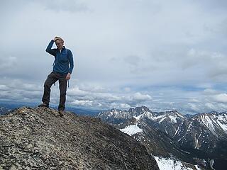 Jake on the summit of Cutthroat