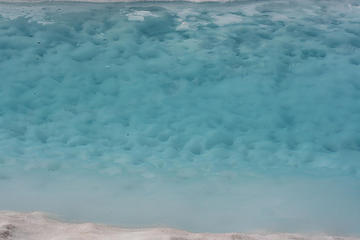 Cool texture in the ice as the lake melts out