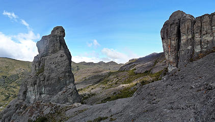 Crestones isolated pinnacle